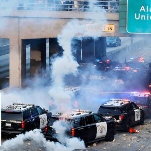 WATCH: Masked Rioters Threaten, Intimidate Fox News Crew in LA